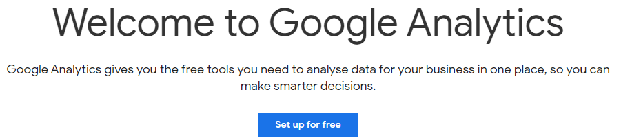 linking website with google analytics