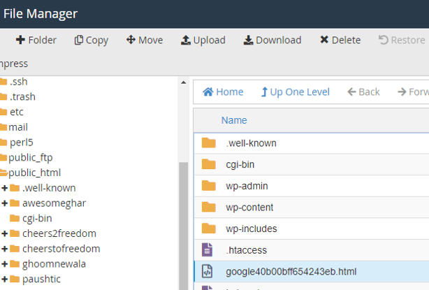 linking google search console with website