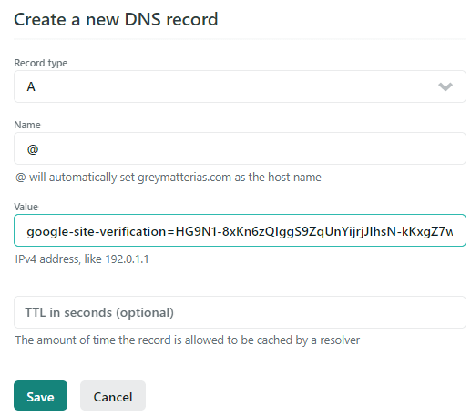 linking google search console with website